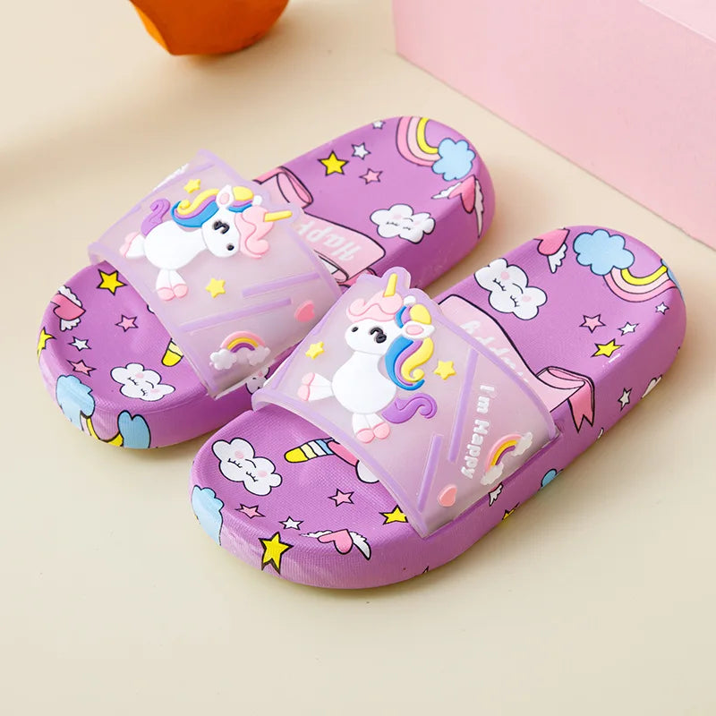 Cute Unicorn Slippers for Kids – Ideal for Indoor and Bathroom Use