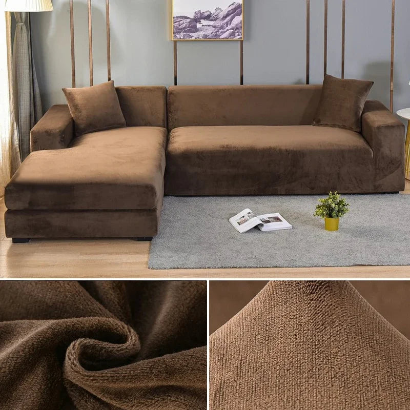 Velura Sofa Cover – Luxe Velvet for Style and Protection