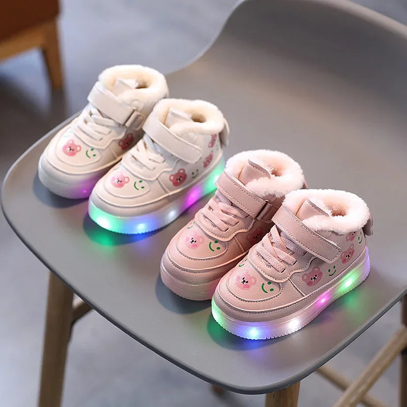 Fleur Light-Up Sneakers for Kids - Warm and Comfortable with LED Lighting