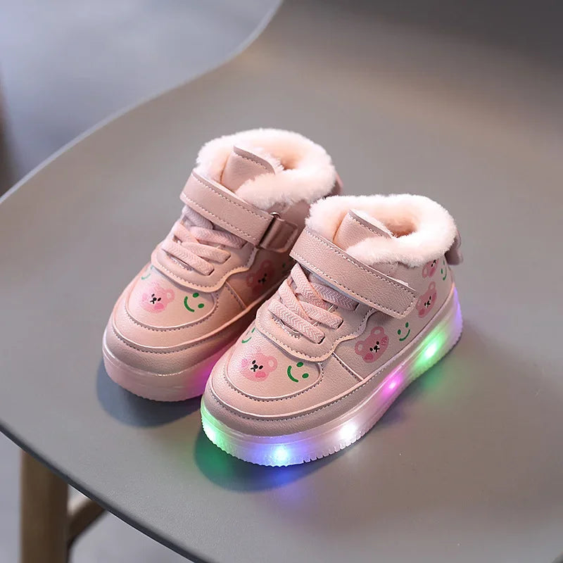 Fleur Light-Up Sneakers for Kids - Warm and Comfortable with LED Lighting