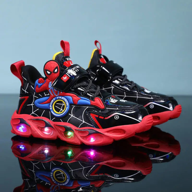 Light-Up Superhero Sneakers for Kids – Stylish and Functional