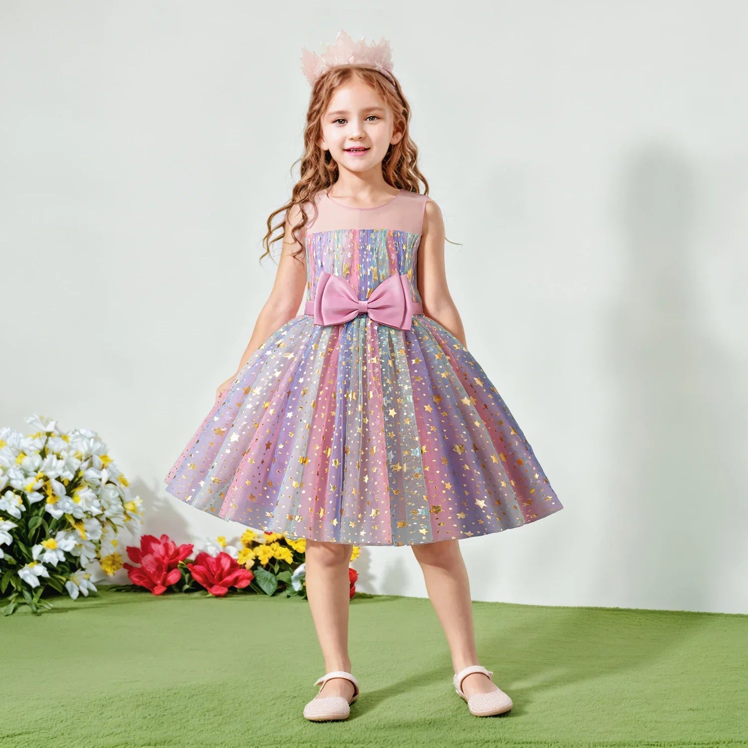 Lieveke Magical Tutu Dress - Colorful Enchanted Dress for Parties