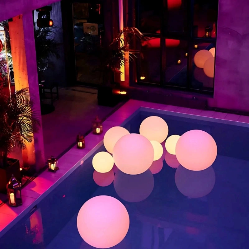 Spherical Garden Lamp with Colour Light – LED Ball Lamp for Indoor and Outdoor Use