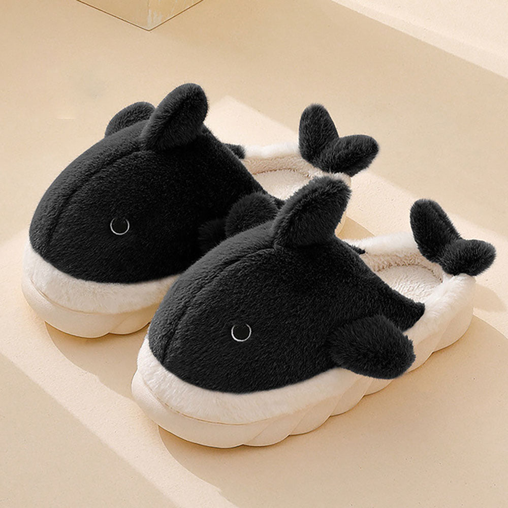 Fluffy Whale Slippers – Cosy & Unisex Comfort