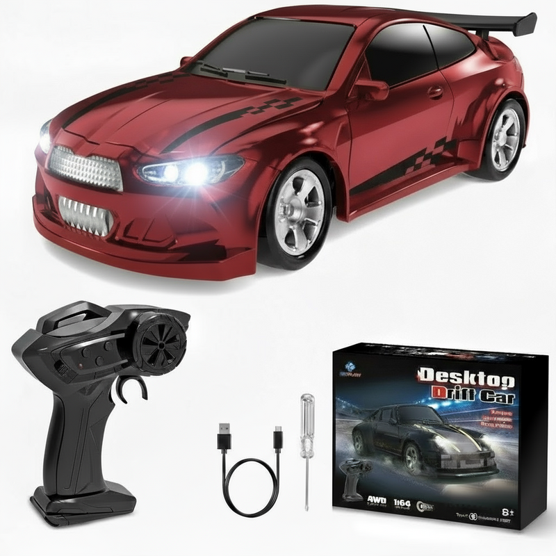 MiniGlow Drift Racer 1:64 – Rechargeable LED Pocket Drift Car