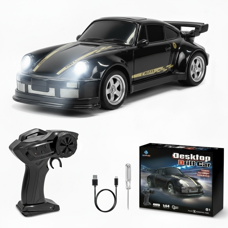 MiniGlow Drift Racer 1:64 – Rechargeable LED Pocket Drift Car
