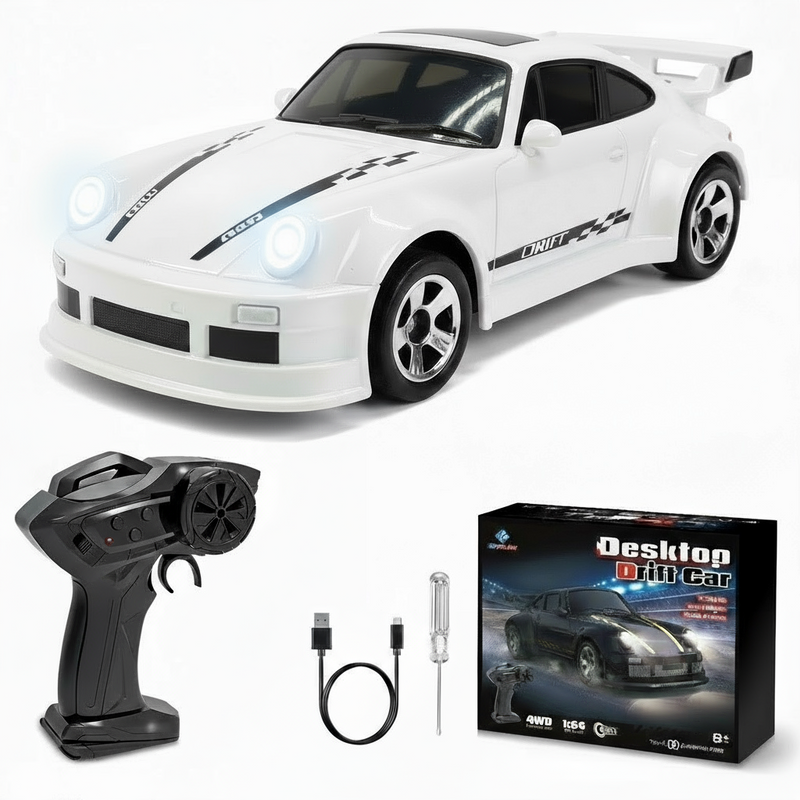 MiniGlow Drift Racer 1:64 – Rechargeable LED Pocket Drift Car