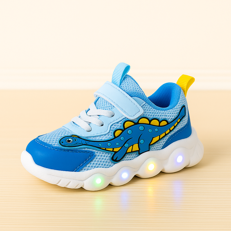 Kids' Dino Sneakers with LED Sole – Cool and Playful