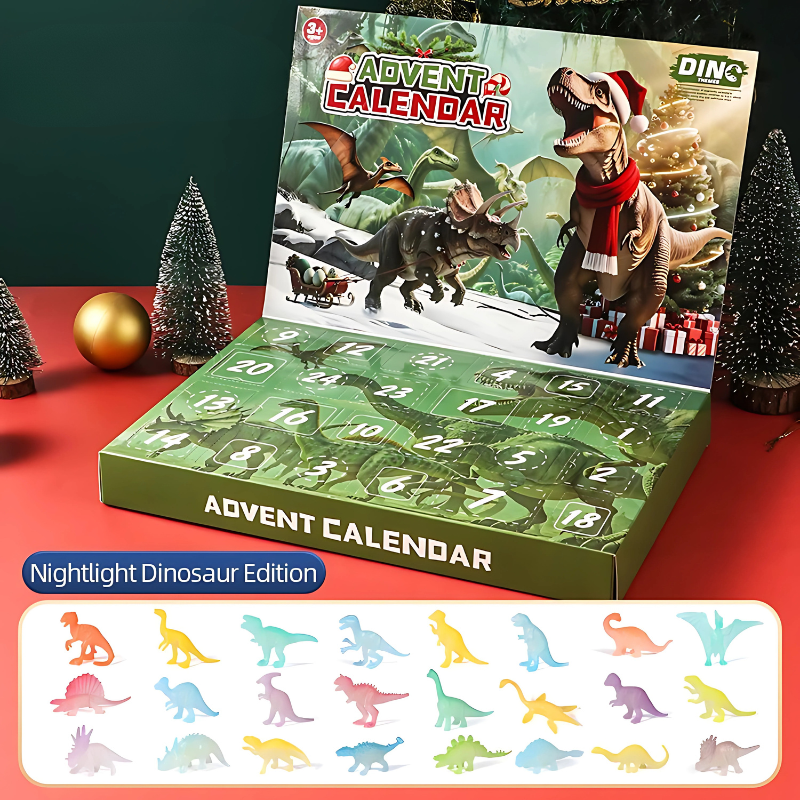 DinoDiscovery Advent Calendar – 24 Figurines for Festive Play
