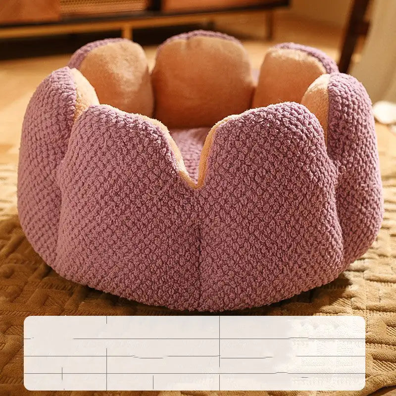 Flower Cat Bed - Soft and Cozy for Your Cat