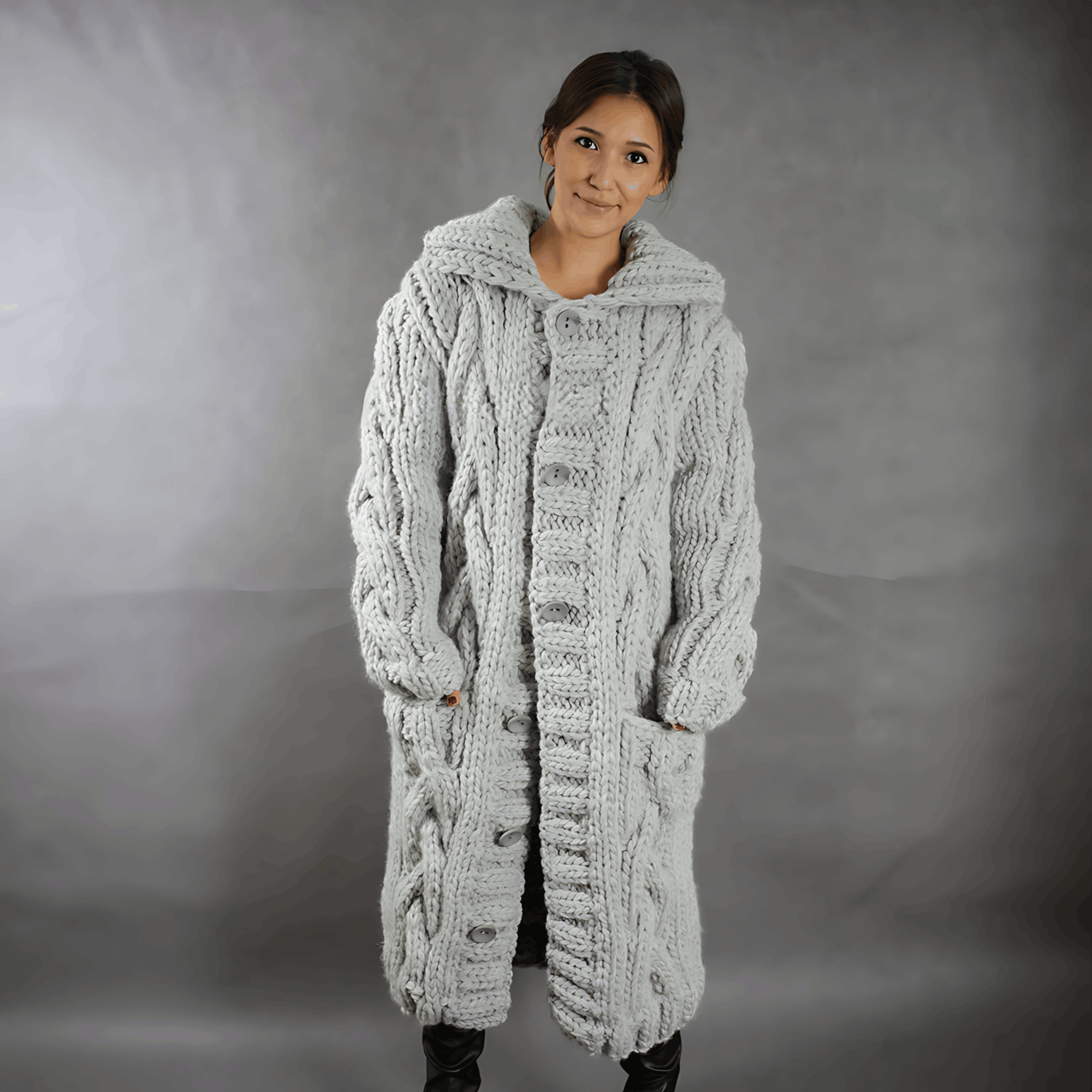 Cozy Knitted Jacket - Perfect for Cold Days