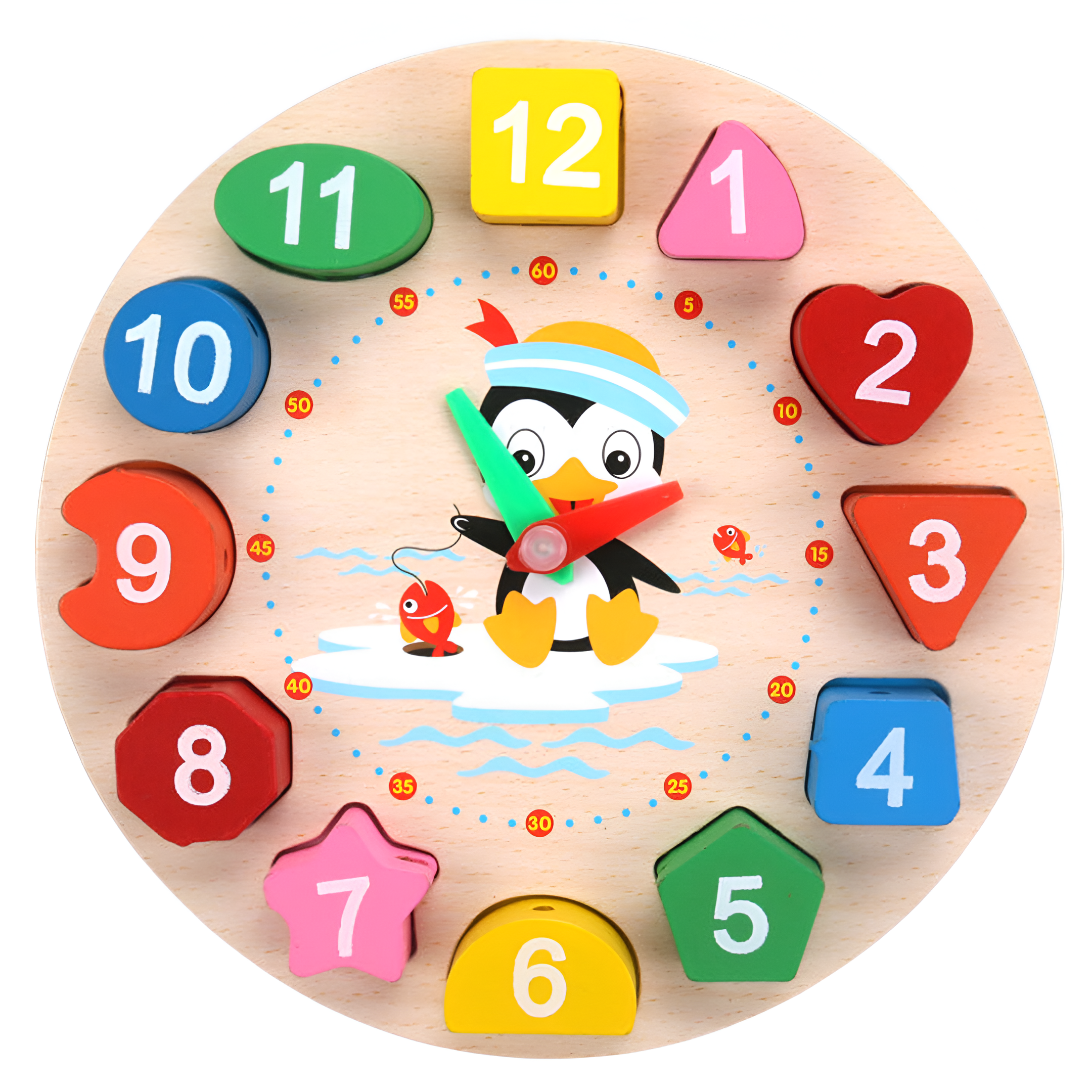 TimeTeacher - Wooden Clock for Educational Play Fun