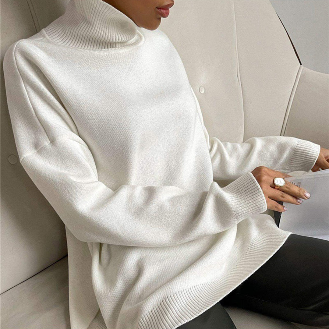Luna - Elegant Side Split Sweater