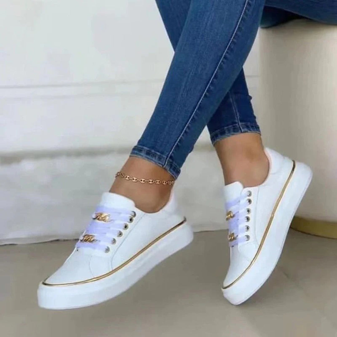 Chic Luxe Gloss Sneakers for Women – Perfect Blend of Comfort and Style for Everyday Wear