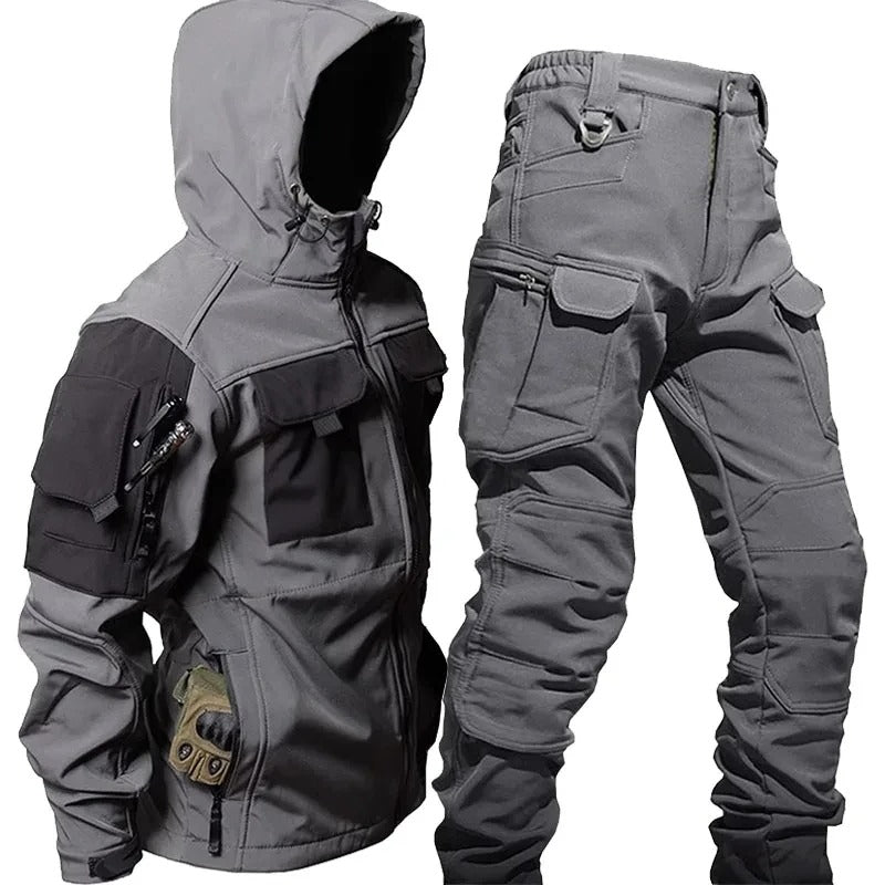 Outdoor Cargo Set for Men – Waterproof Jacket and Trousers for Adventure