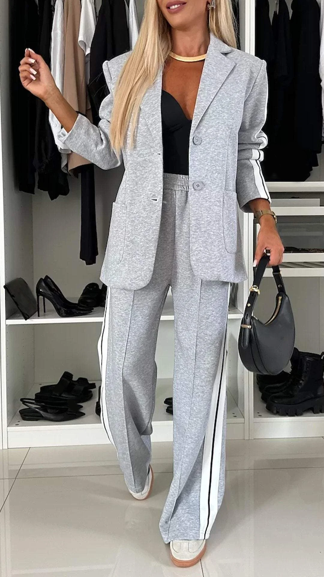 Urban Luxe Women's Suit - Sporty and Chic in One