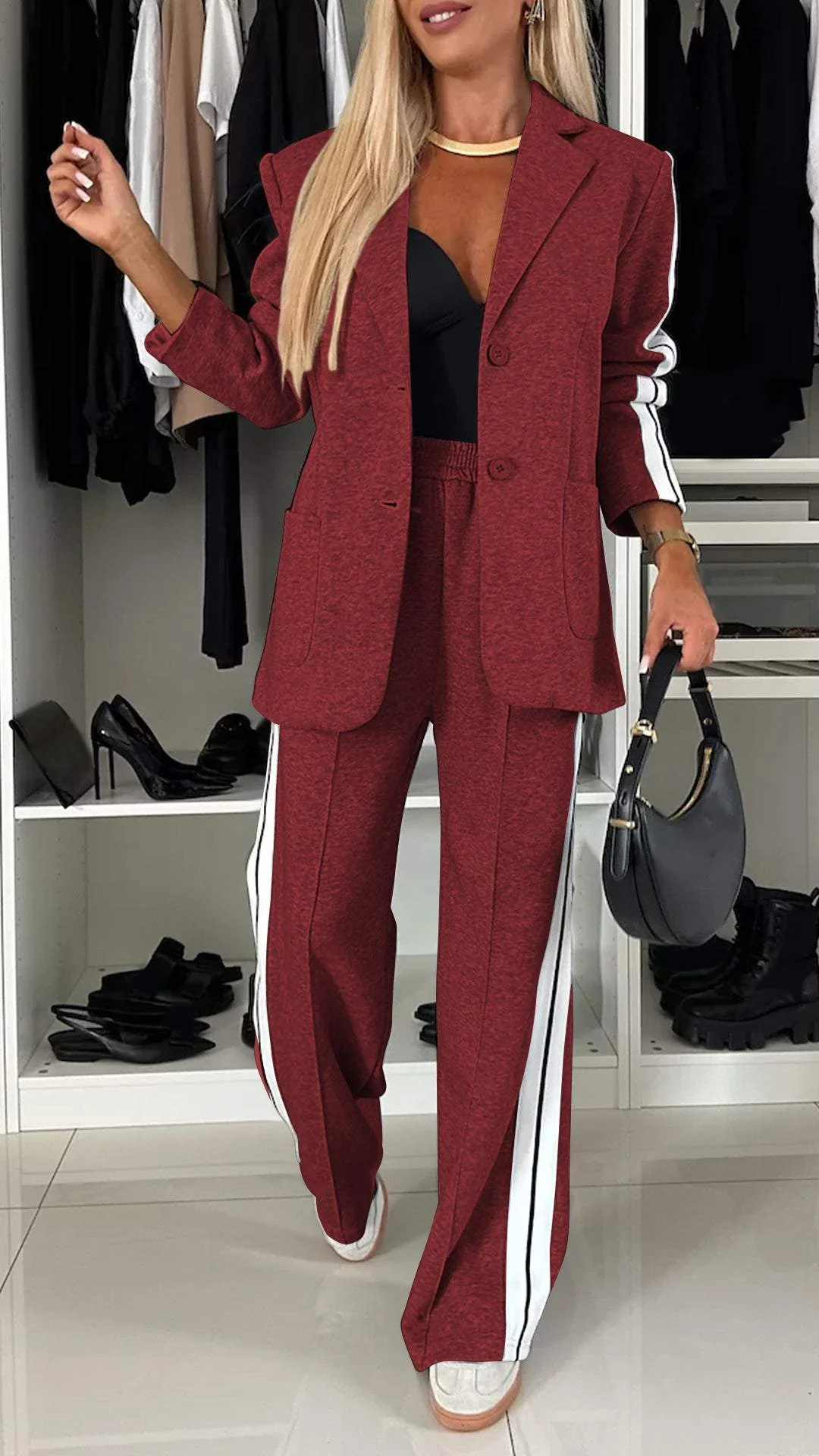 Urban Luxe Women's Suit - Sporty and Chic in One