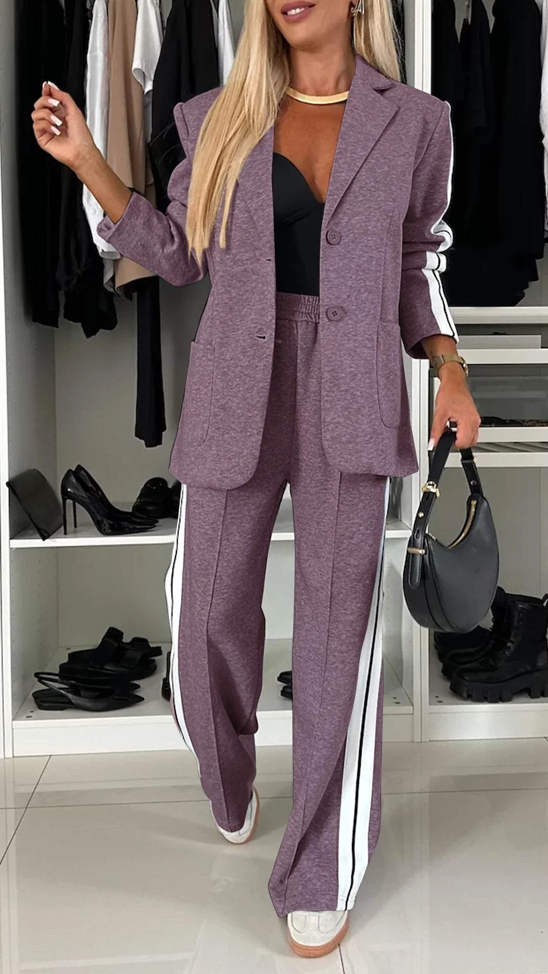 Urban Luxe Women's Suit - Sporty and Chic in One