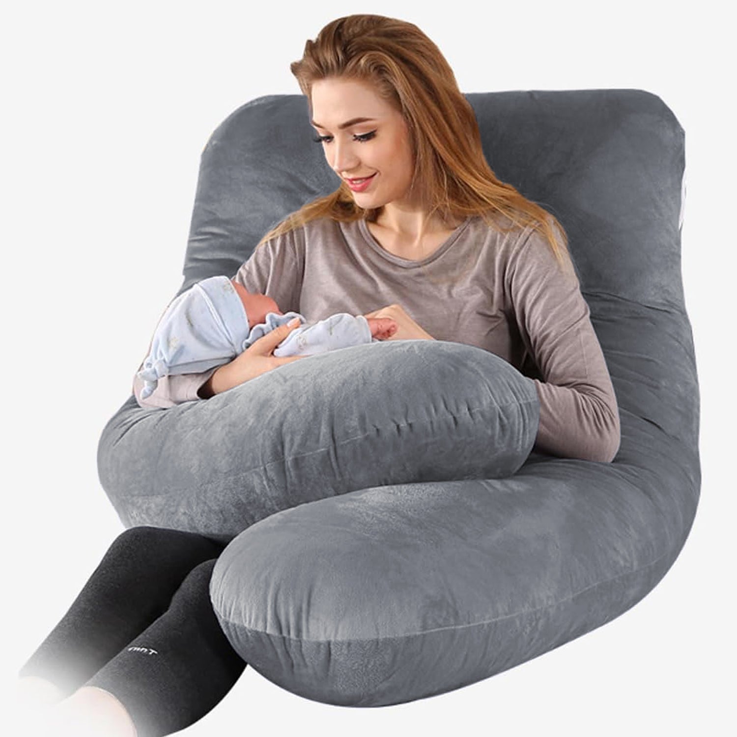 ComfortNest Pregnancy & Side Sleeping Pillow – Enhanced Support for Moms and Babies
