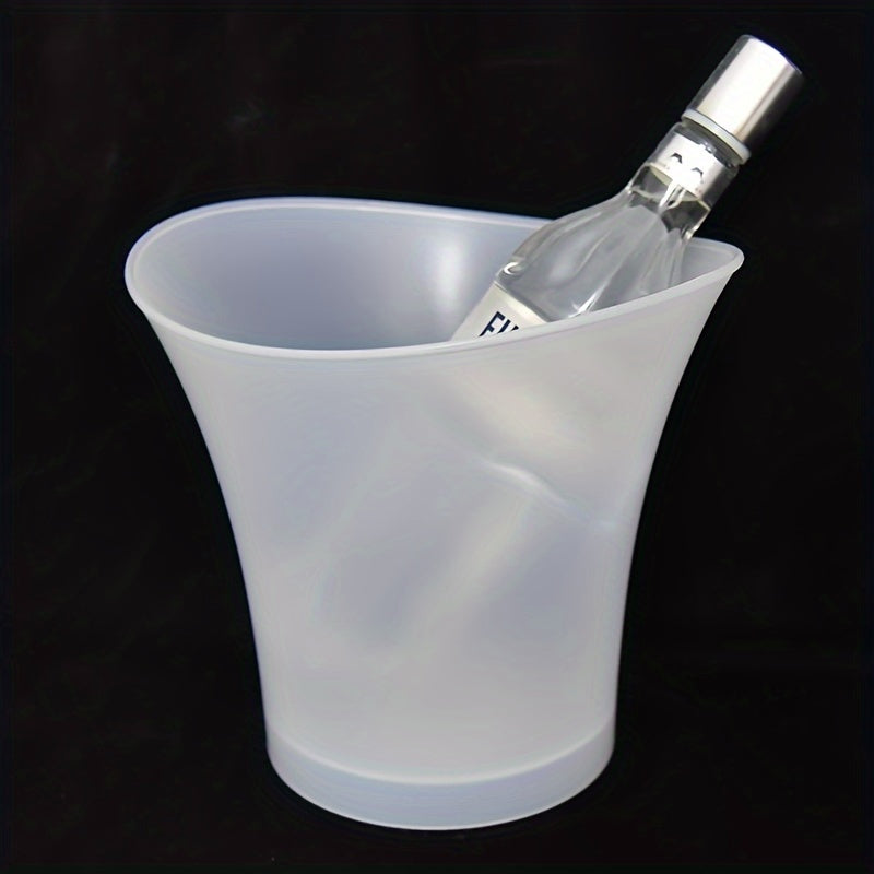 5L LED Illuminated Ice Cube Pail - Perfect for Champagne and Beer