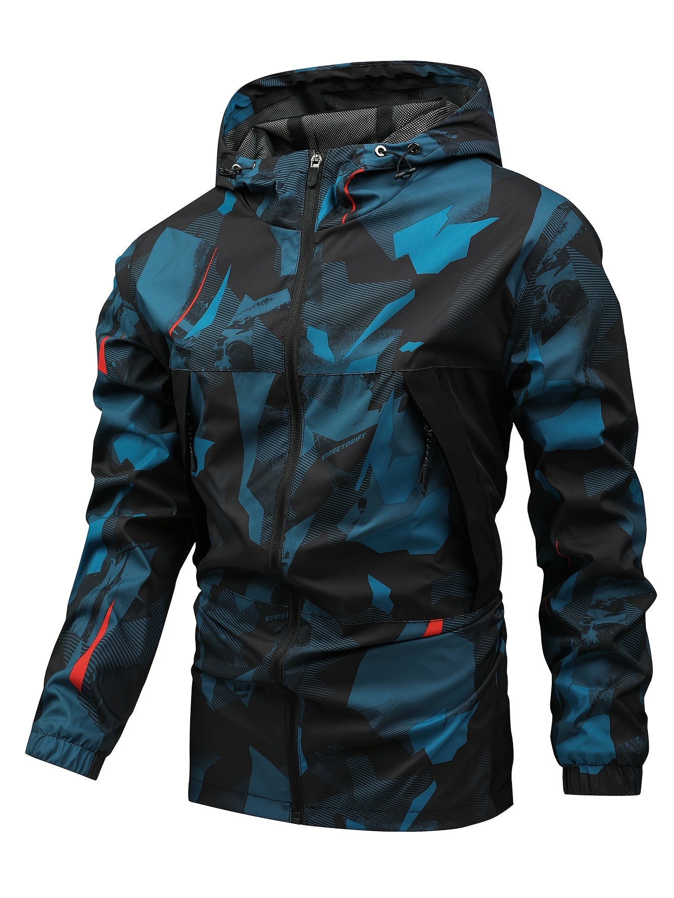 Sporty Outfit for Men – Comfortable Hoodie and Long Pants in Camouflage Design