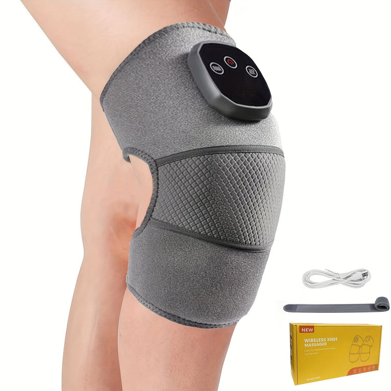 Wireless Knee and Leg Massager with Heat Function – Adjustable Compression for Optimal Pain Relief