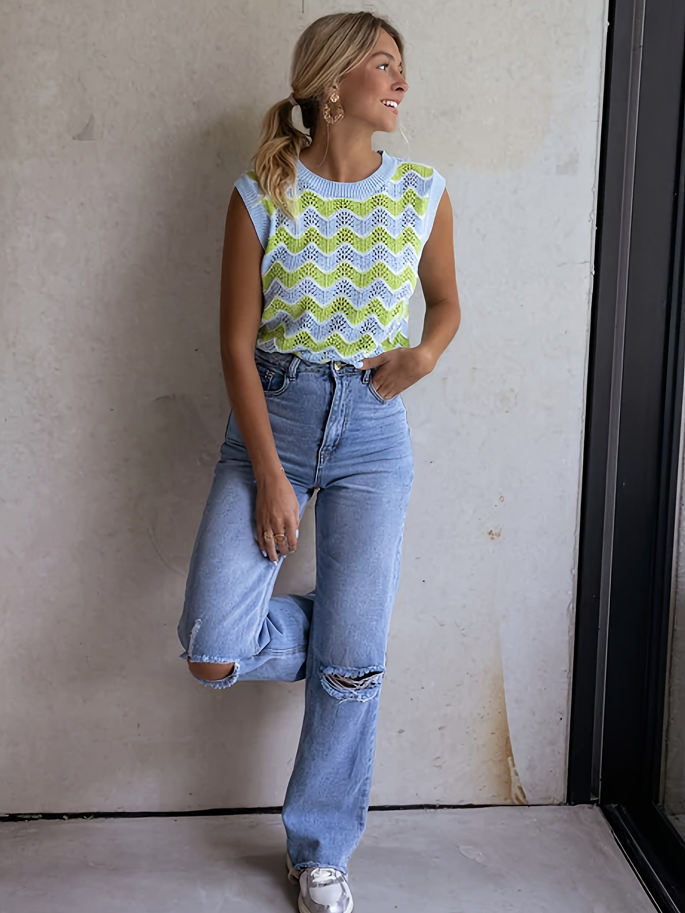 Trendy Knitted Summer Top - Airy and Comfortable for Every Occasion