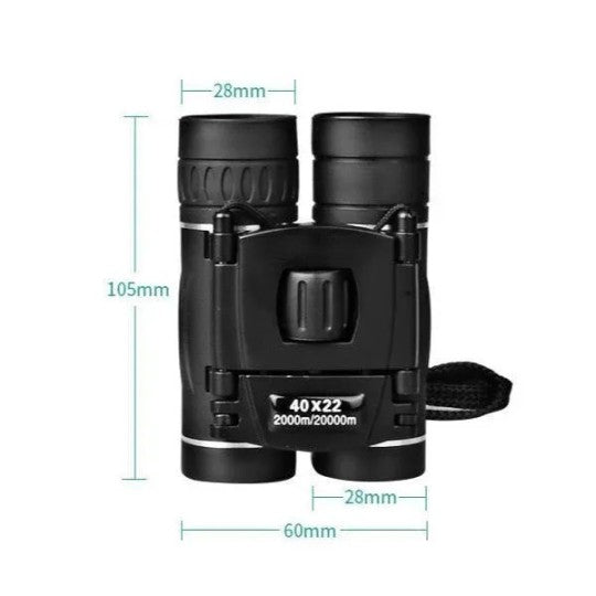 Compact HD Binoculars 40x22 – Powerful Viewing for Outdoor Adventures