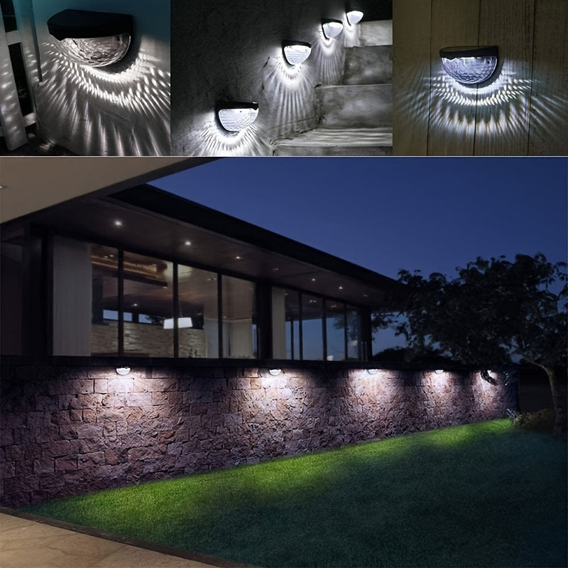 SolarGlow Semi-Round LED Fence Lighting – Elegant and Durable