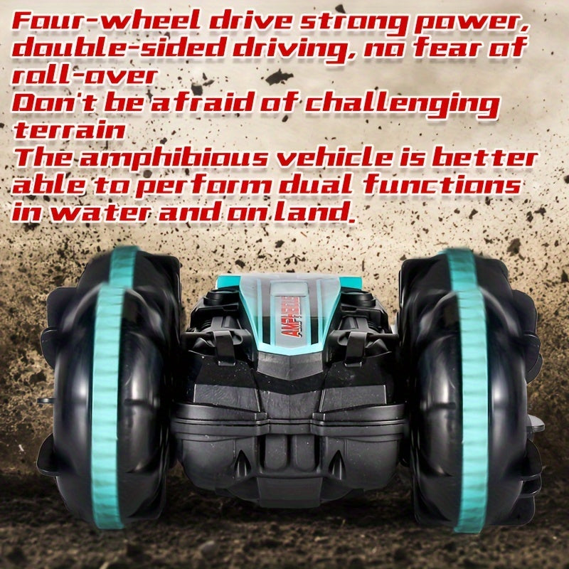 Amphibious Stunt RC Car - Fast, Durable, and Waterproof for Adventures
