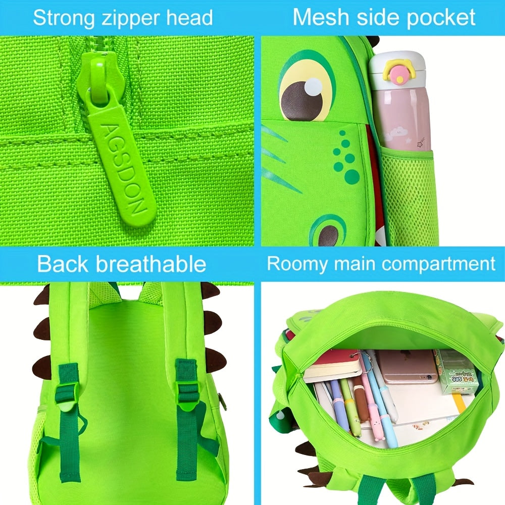 Cute Dinosaur Backpack for Kids – Spacious and Comfortable School Bag