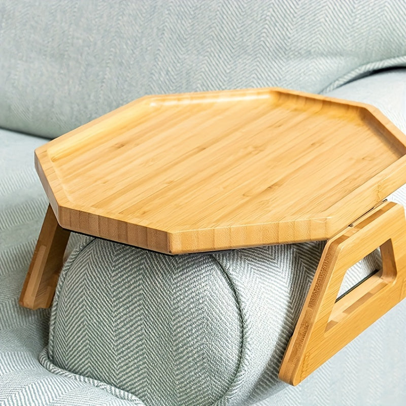 Practical Bamboo Tray – Compact and Handy for Sofa and Bed