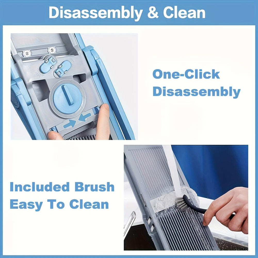 Multifunctional Vegetable Slicer – Safe, Adjustable, and with Large Capacity