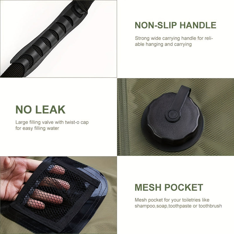 SunnyFlow Solar Shower Bag – Practical, Leakproof, and with Temperature Meter