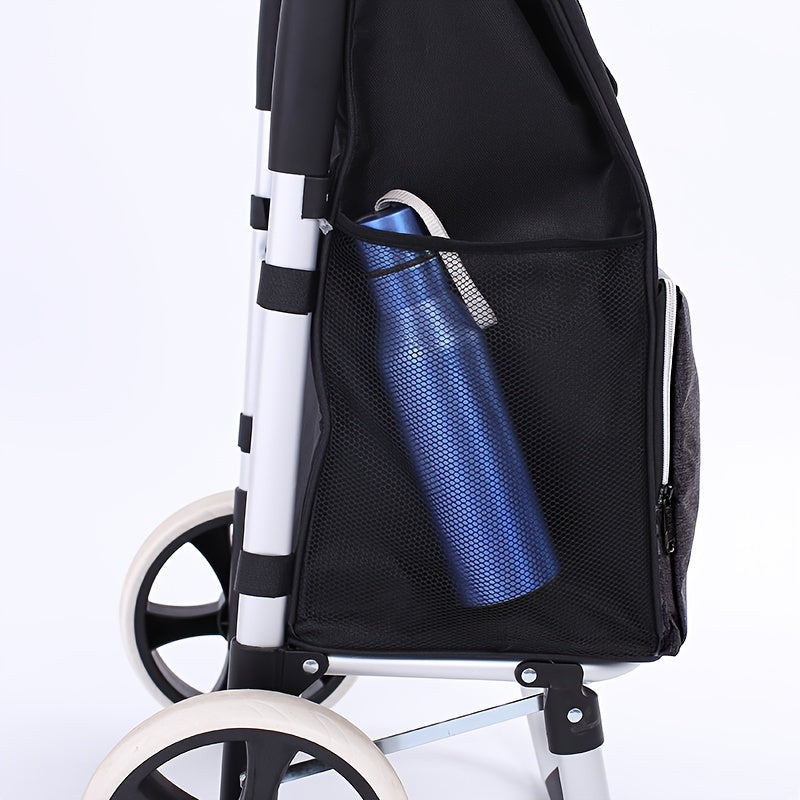 Portable Shopping Cart – Foldable with Removable Bag and Telescopic Handle