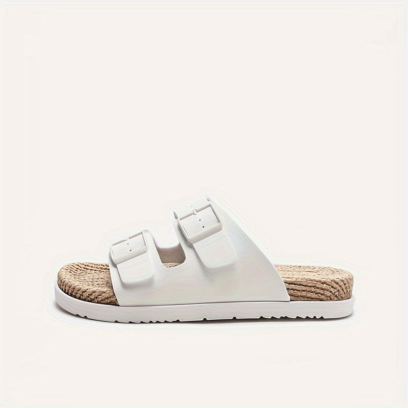 Comfortable Men's Slides with Double Buckle – Practical and Stylish for Indoor and Outdoor Use