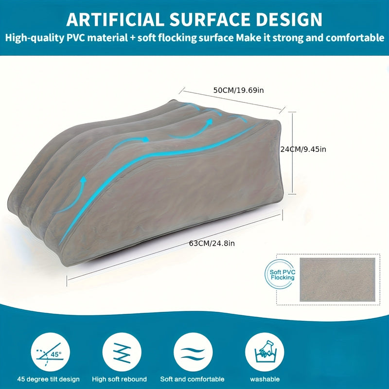 Inflatable Leg Elevation Pillow - For Improved Blood Circulation, Ideal for Sleeping