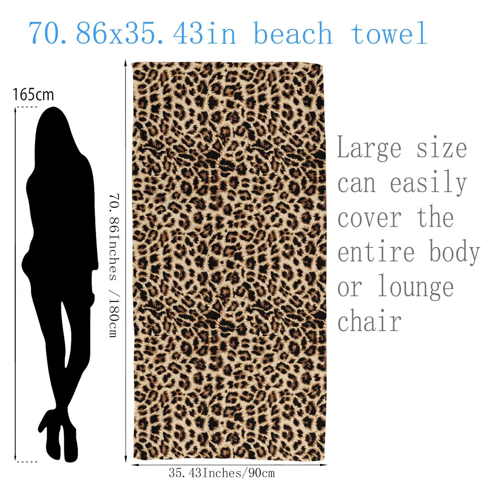 Luxe Microfiber Beach Towel - Quick-Drying and Super Soft