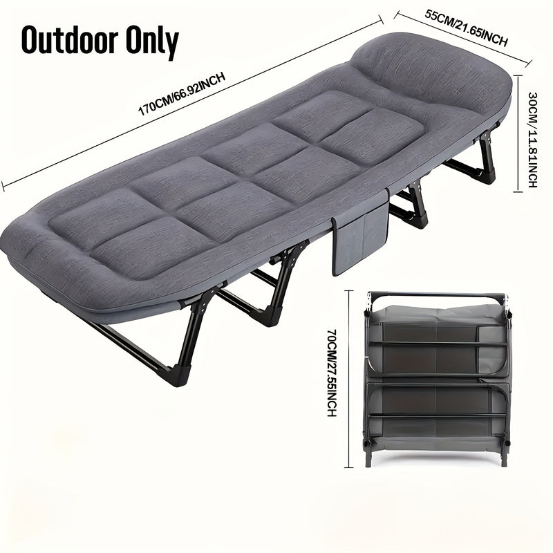 Foldable Camping Bed for Adults – Lightweight Aluminum and Stainless Steel Frame