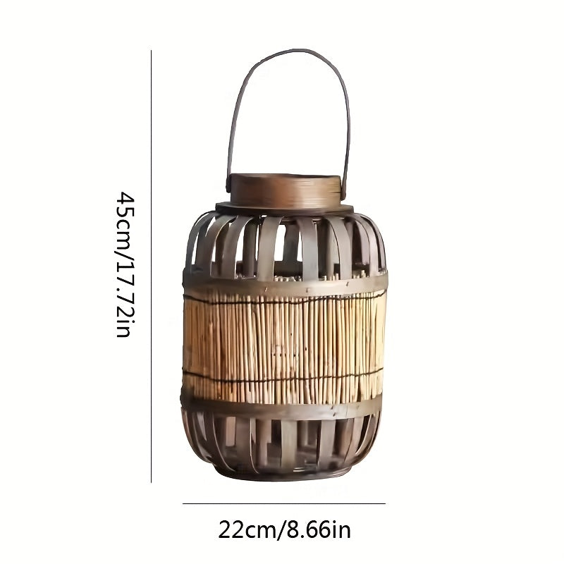 Rustic Wooden Lantern – Authentic Atmosphere Creator for Garden, Terrace, or Interior