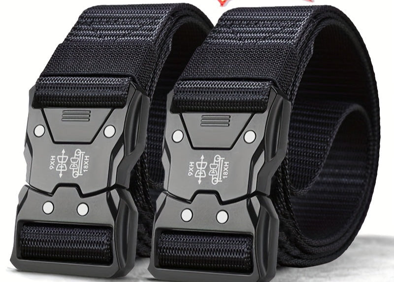 Unisex Tactical Nylon Belt – Sturdy, Breathable, and Versatile
