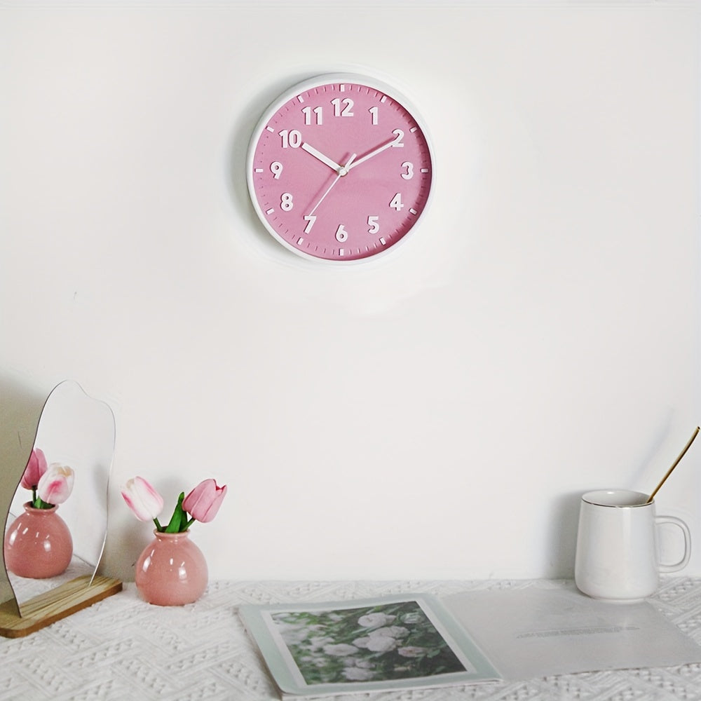 PinkTime Pink Wall Clock - Modern and Decorative for Any Room
