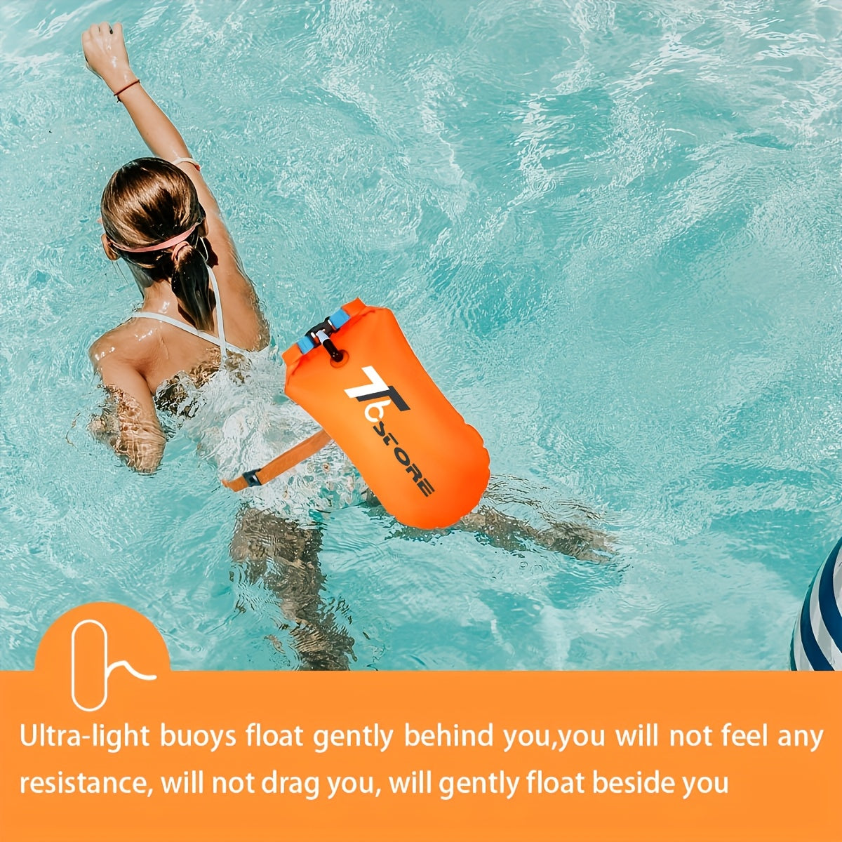 20L Waterproof Swim Buoy with Storage – Safe and Practical for Open Water Swimming