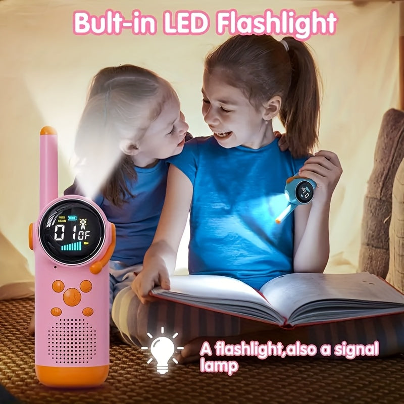 Kids Walkie-Talkies Pair – 3-Mile Range & Rechargeable Battery