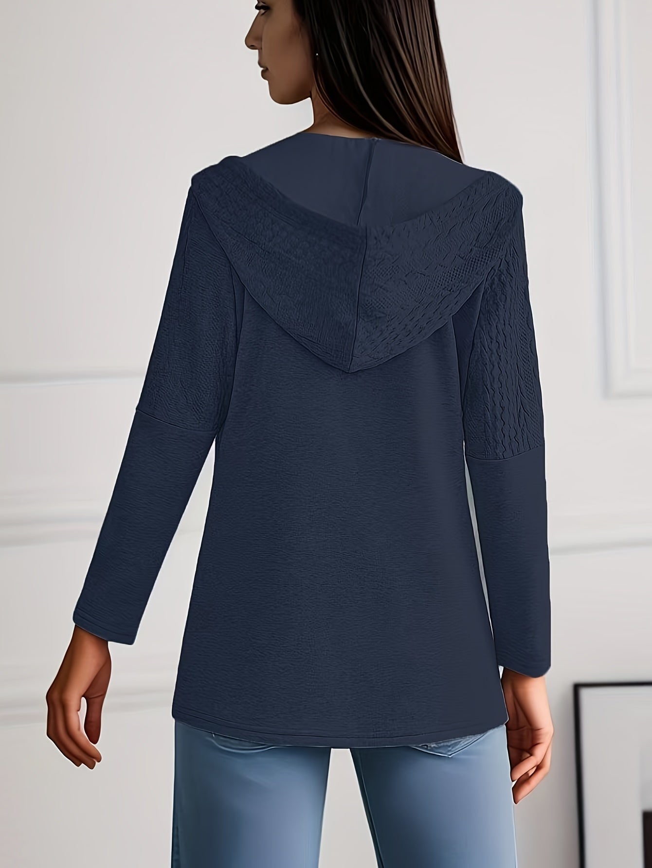 Luna Knitted Hoodie Jacket - Stylish and Comfortable for Women in Autumn and Winter