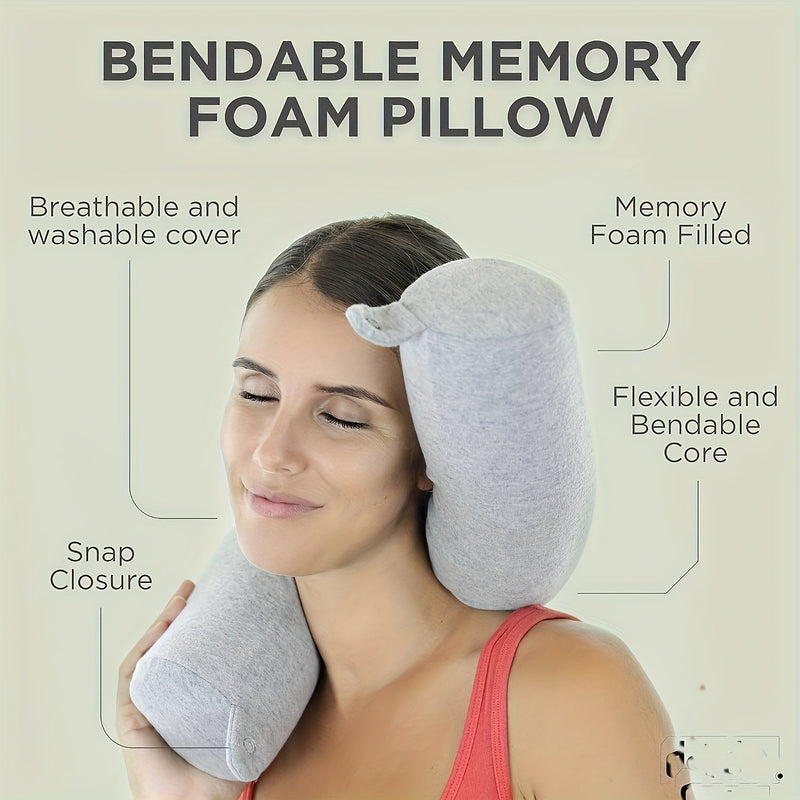 TravelEase Adjustable Travel Neck Pillow – Support and Comfort