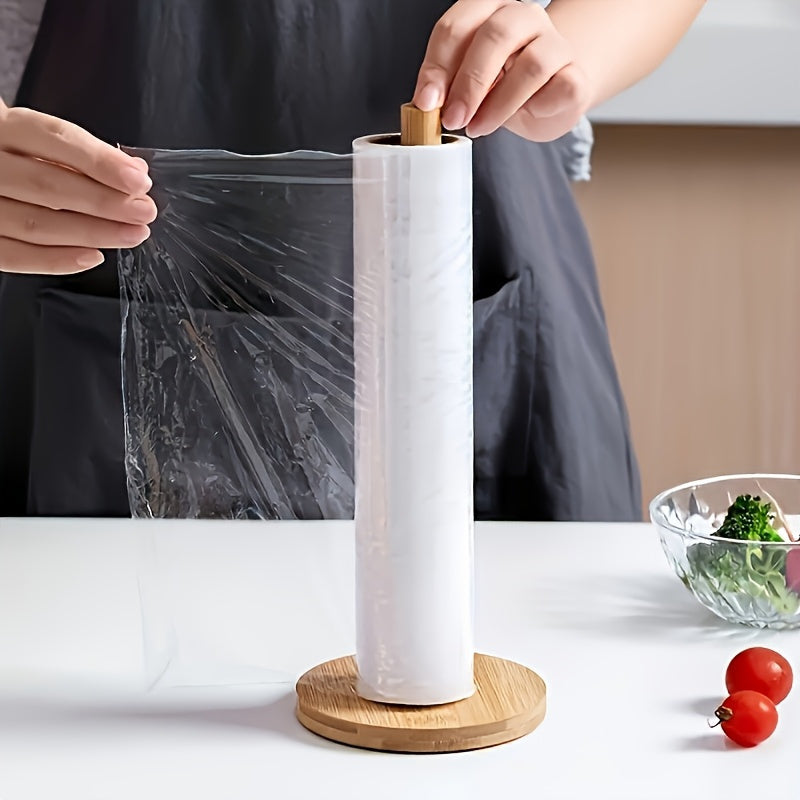 Bamboo Paper Towel Holder with Natural Finish – Stylish and Practical for the Countertop