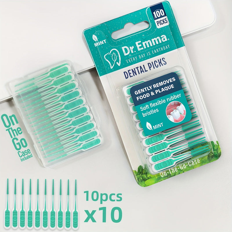 Soft Interdental Toothpicks – Mint Fresh and Ergonomically Designed