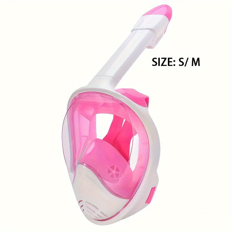 Full Face Snorkel Mask – 180° Panoramic View and Camera Mount for Perfect Underwater Experience