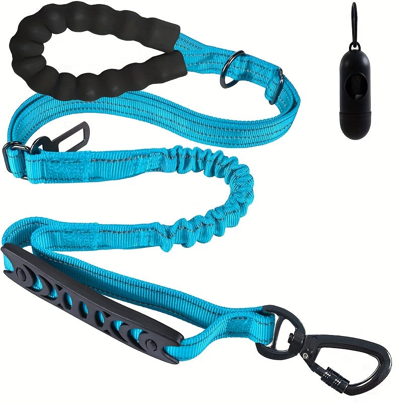 Adjustable Bungee Dog Leash – Shock Absorbing and Reflective for Large Dogs
